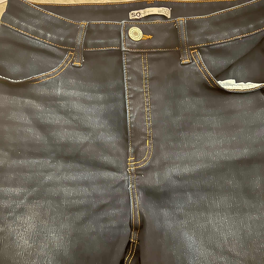 Sonoma Super High Blue Skinny Curvy Jeggings. Size 13 - Picture 5 of 7